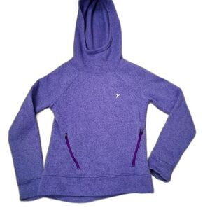 Old Navy Active Girls Purple Hoodie Sweatshirt Size M (8)